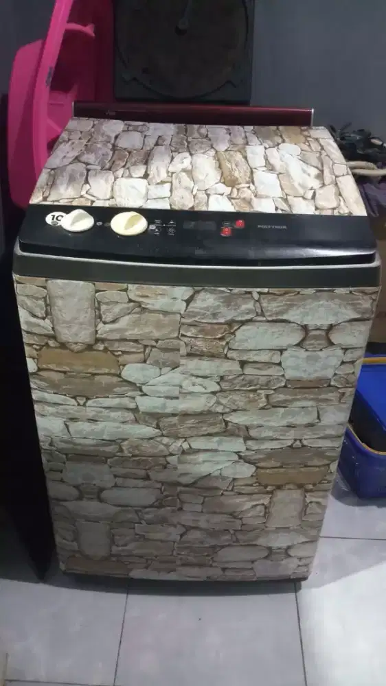 Mesin cuci 1 tabung polytron manual siap pakai