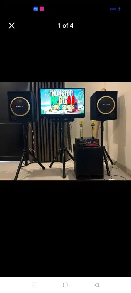 PAKET KARAOKE 1 SET KUMPLIT SAMA TV 32 INCHI, TINGGAL NYANYI ...