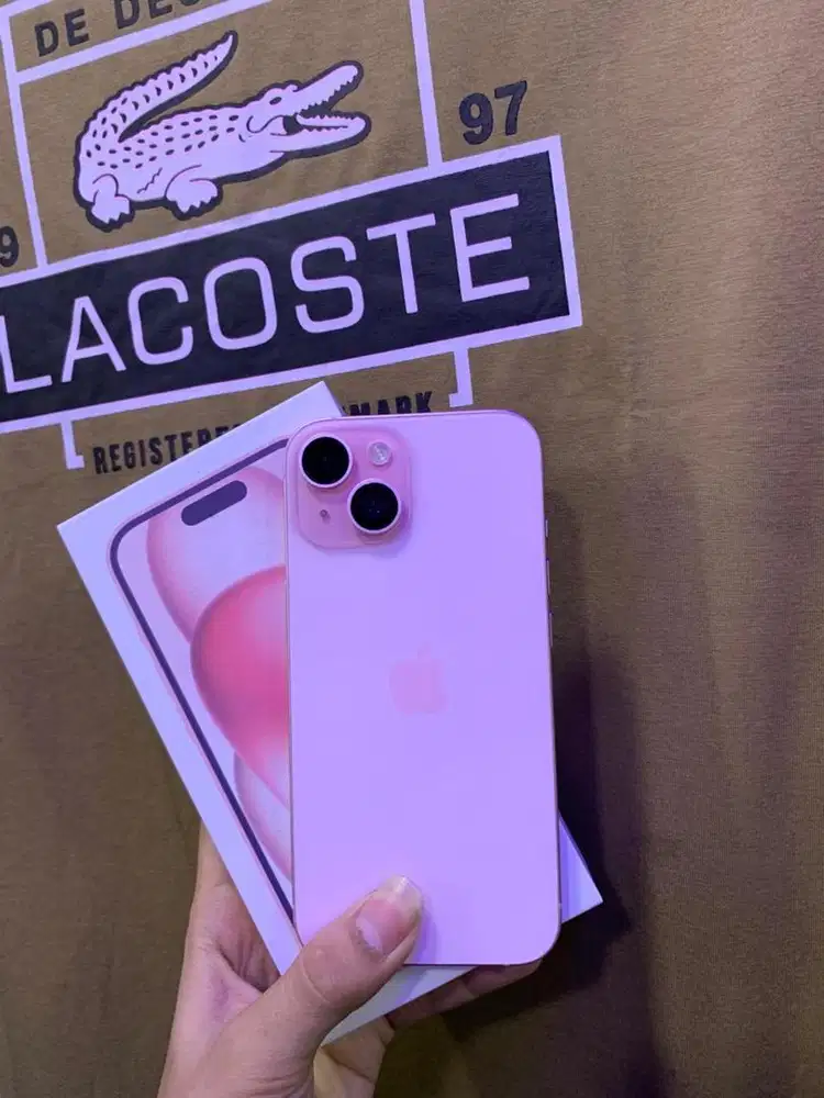 iPhone 15 Pink 128Gb Resmi iBox PA/A Fullset Ori