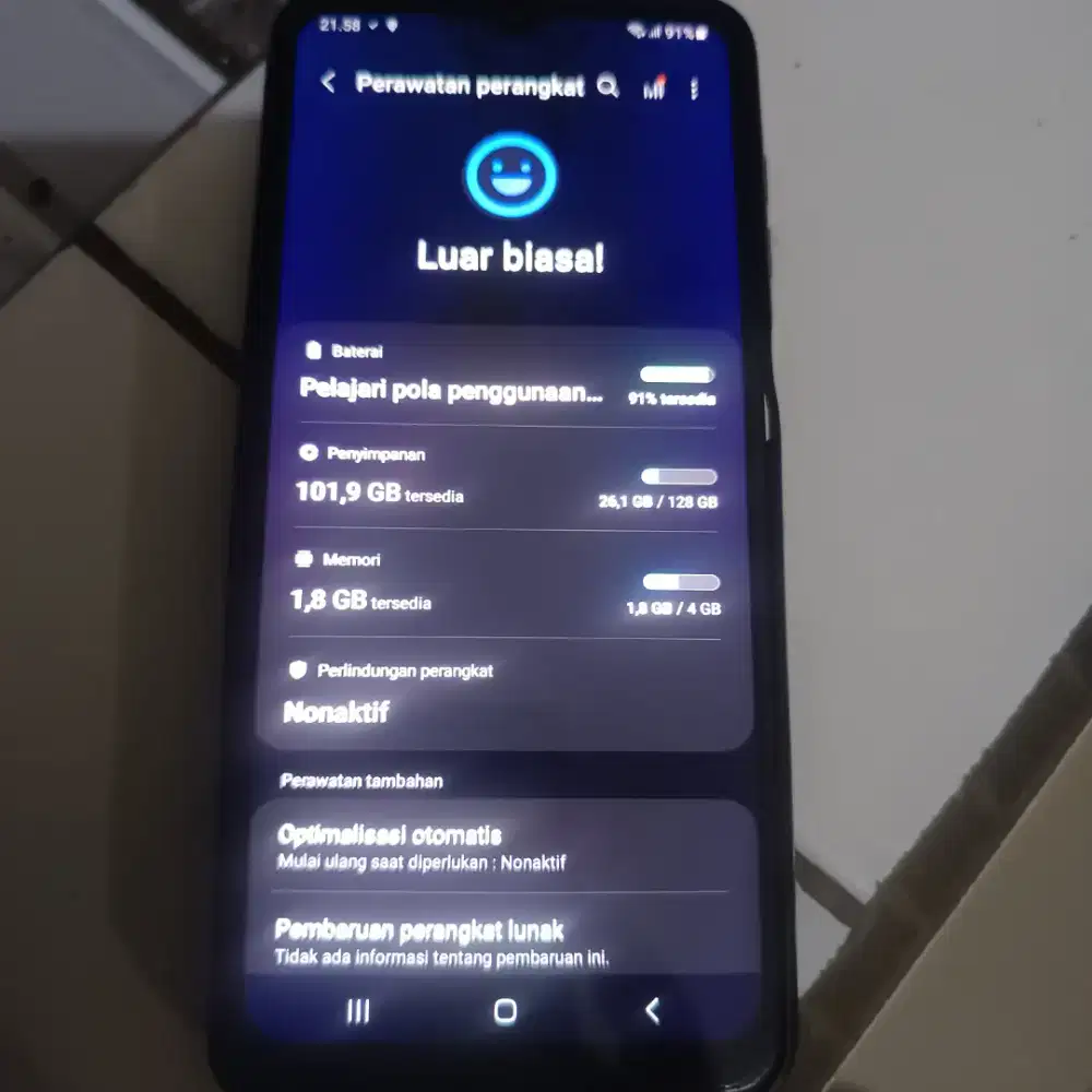 samsung a12 4/128 normal fullset sampai nota