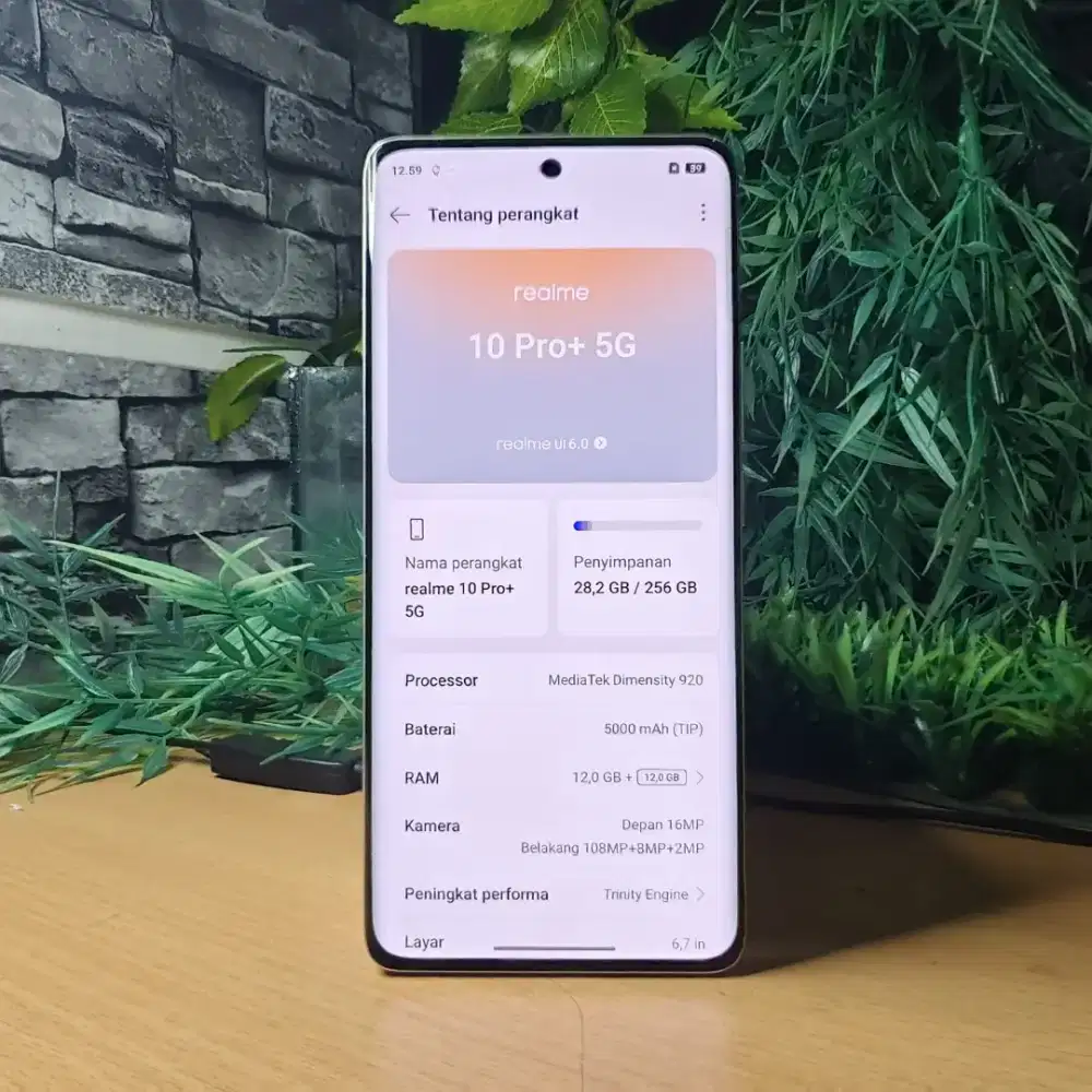 realme 10 Pro+ 5G Ram 12+12/256 GB Batangan