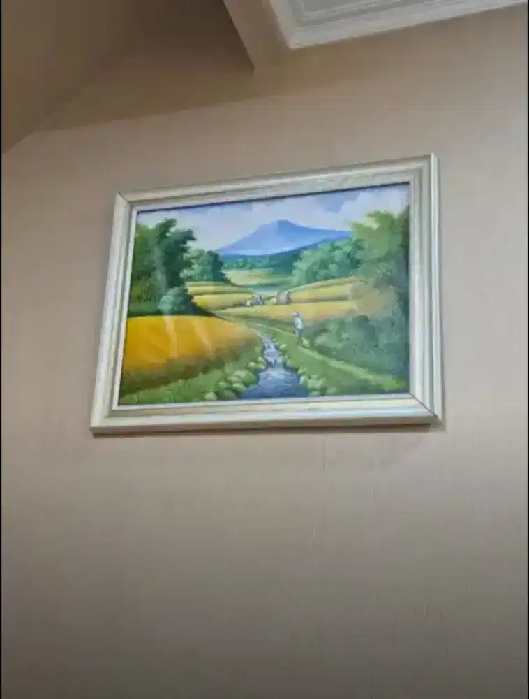 Jual murah pajangan lukisan seperti foto harga 810 ribu msh bisa nego