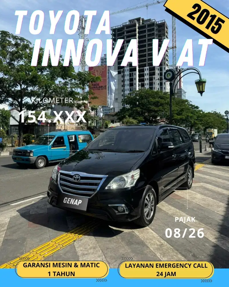 TOYOTA INNOVA V BENSIN 2015 AT MATIC / GENAP