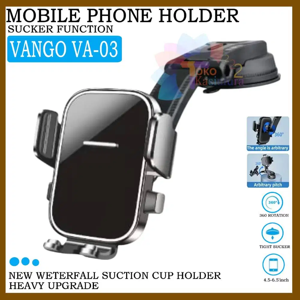 MOBILE PHONE HOLDER 360° DASHBOARD VANGO BISA DIPUTAR PUTAR 360°