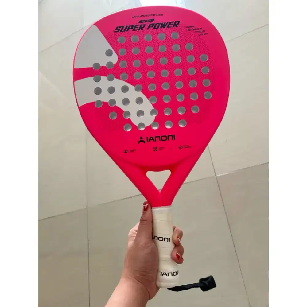 Raket Padel 100% Original merk IANONI ( pink )