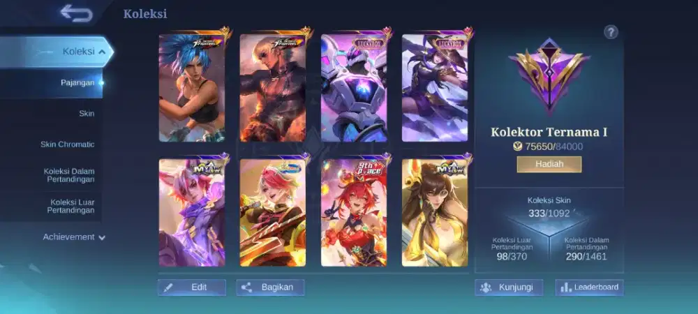 Akun mobile legend bang bang