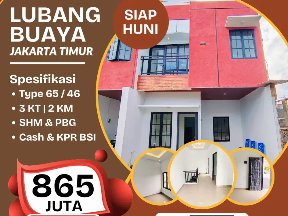 Dijual Rumah Siap Huni Lubang Buaya Jakarta Timur
