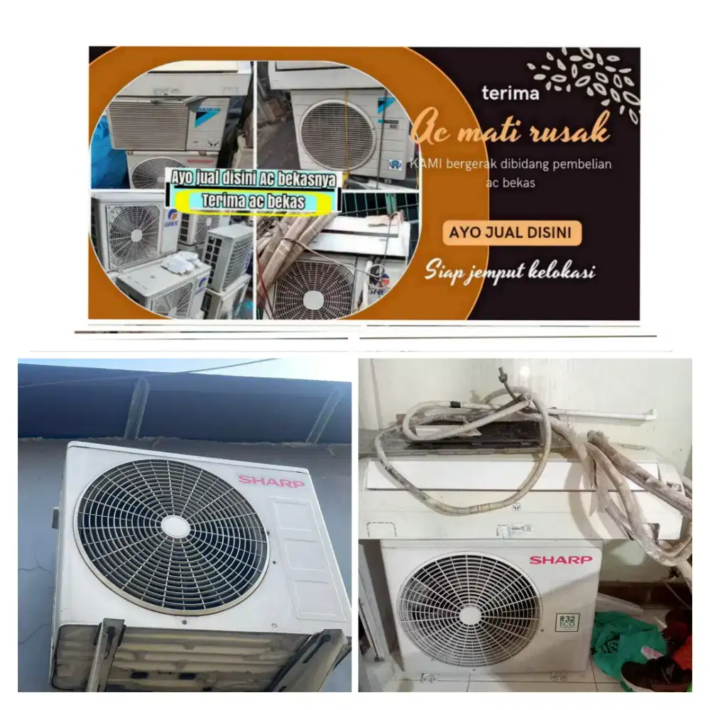 Terima ac bekas rusak