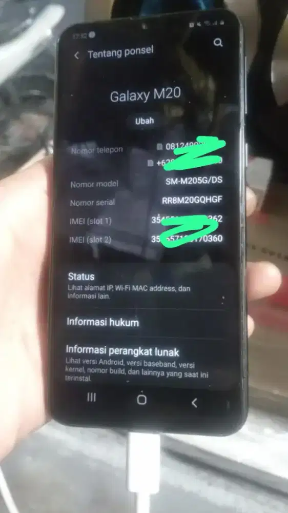 Samsung m20 3/32 normal 400rb aja