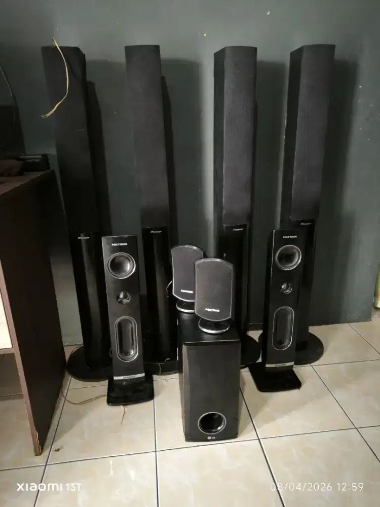 speaker tower + speaker + subwofer pasif