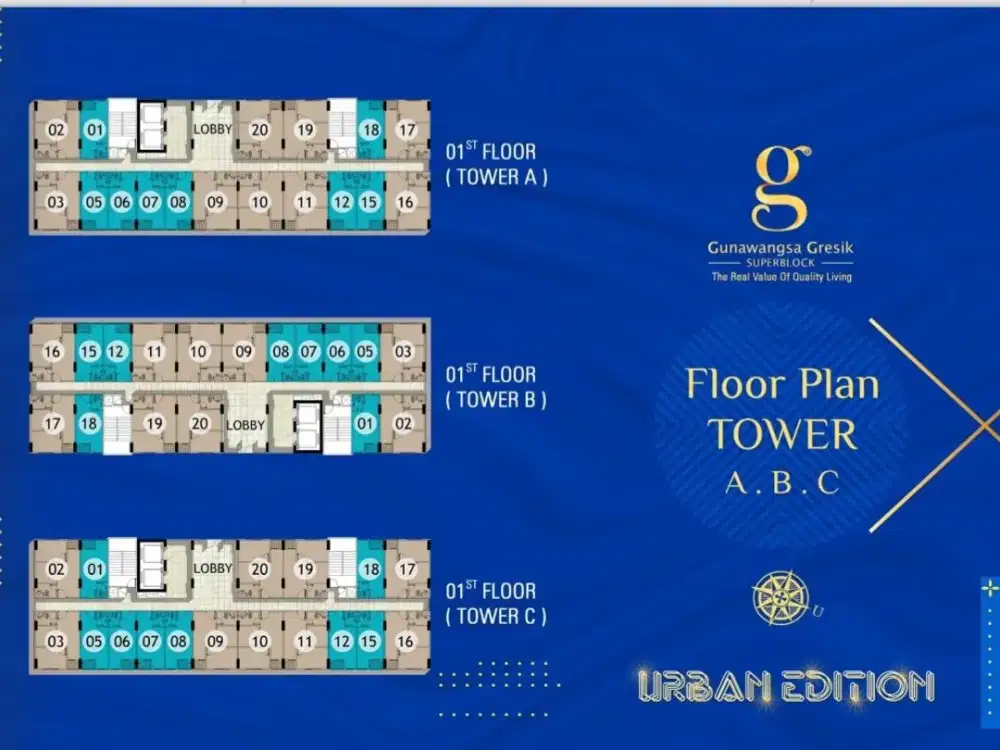 Hanya Rp.100 Jutaan Sudah Bisa Miliki Apartemen Di Gunawangsa Gresik