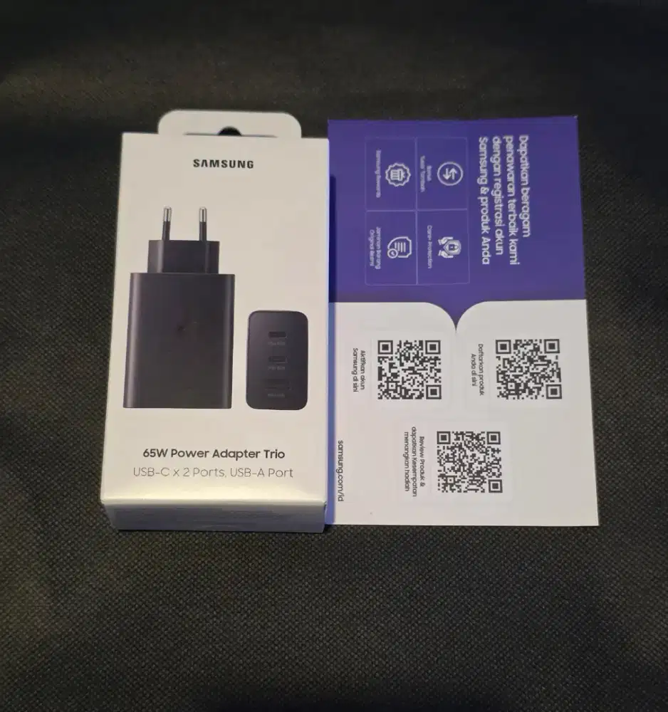Samsung Super Fast Charging 2.0 65W Trio Wall Charger (Adapter Only)