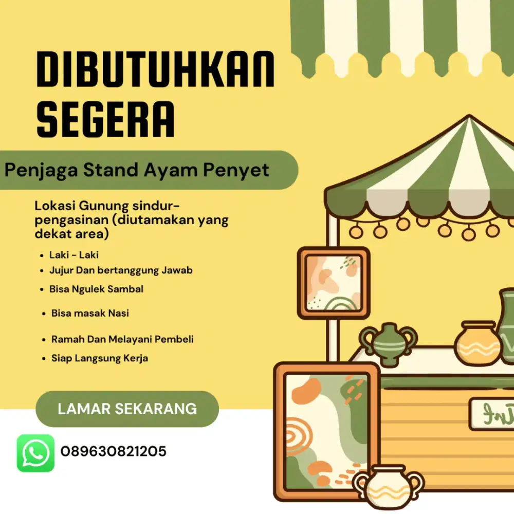 JAGA STAND AYAM PENYET