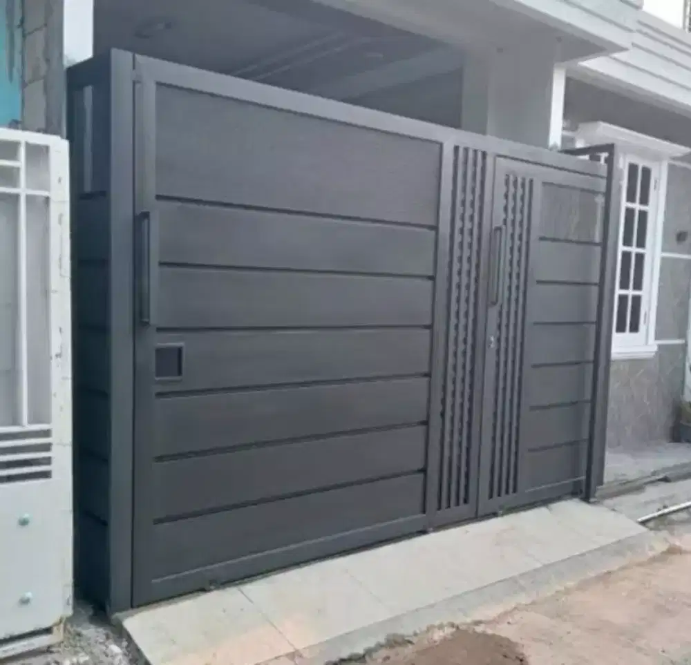 Terbaru pagar beranak besi plat full