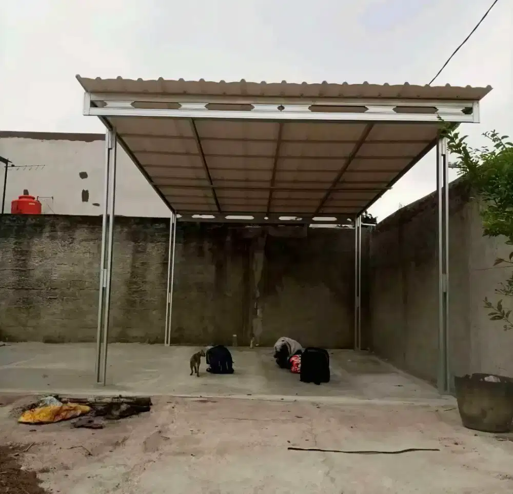 Pasang kanopi baja ringan