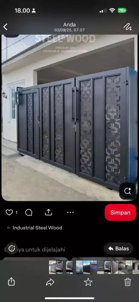 Terbaru pagar beranak besi plat full