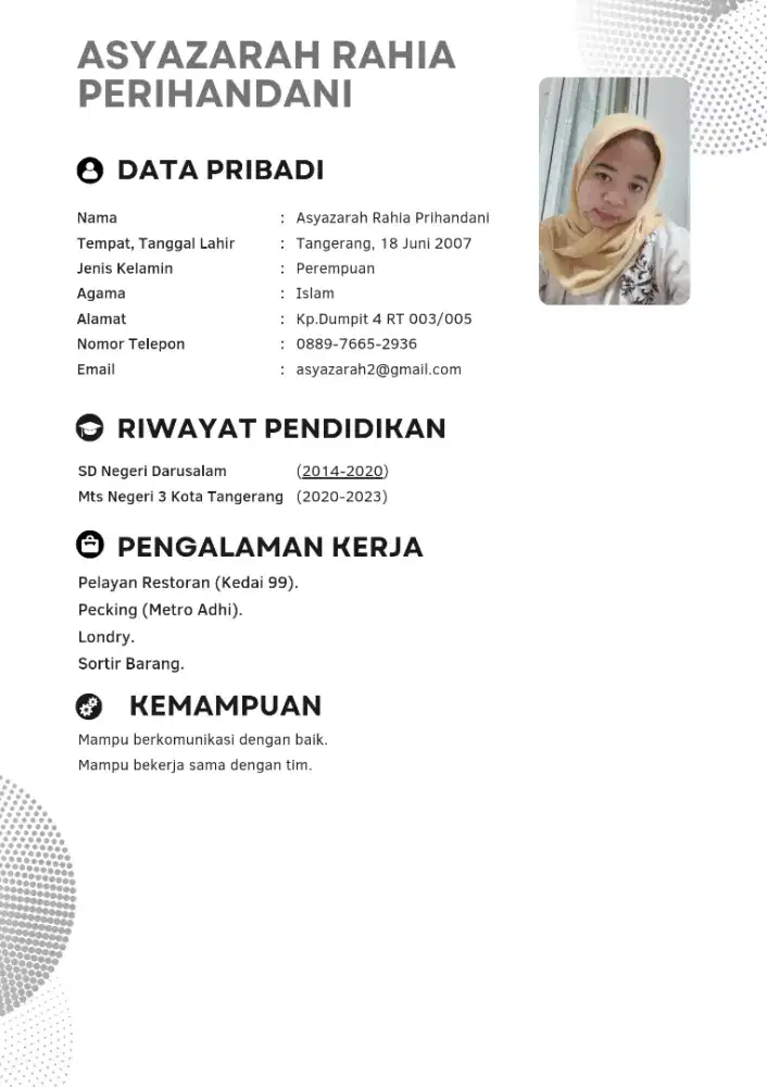 kerja apa saja yg penting halal