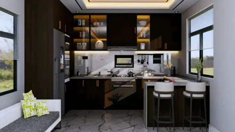 Kitchen set minimalis costume