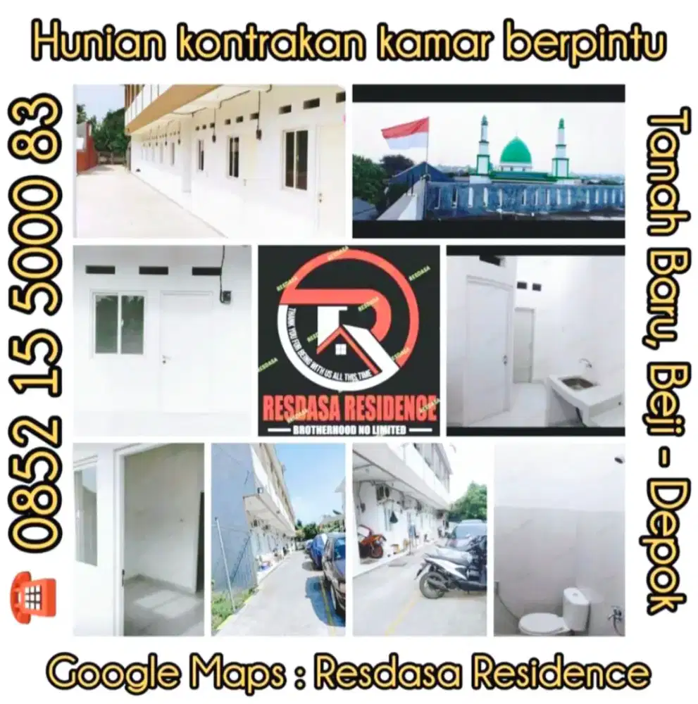 Disewakan Kontrakan Kamar Berpintu