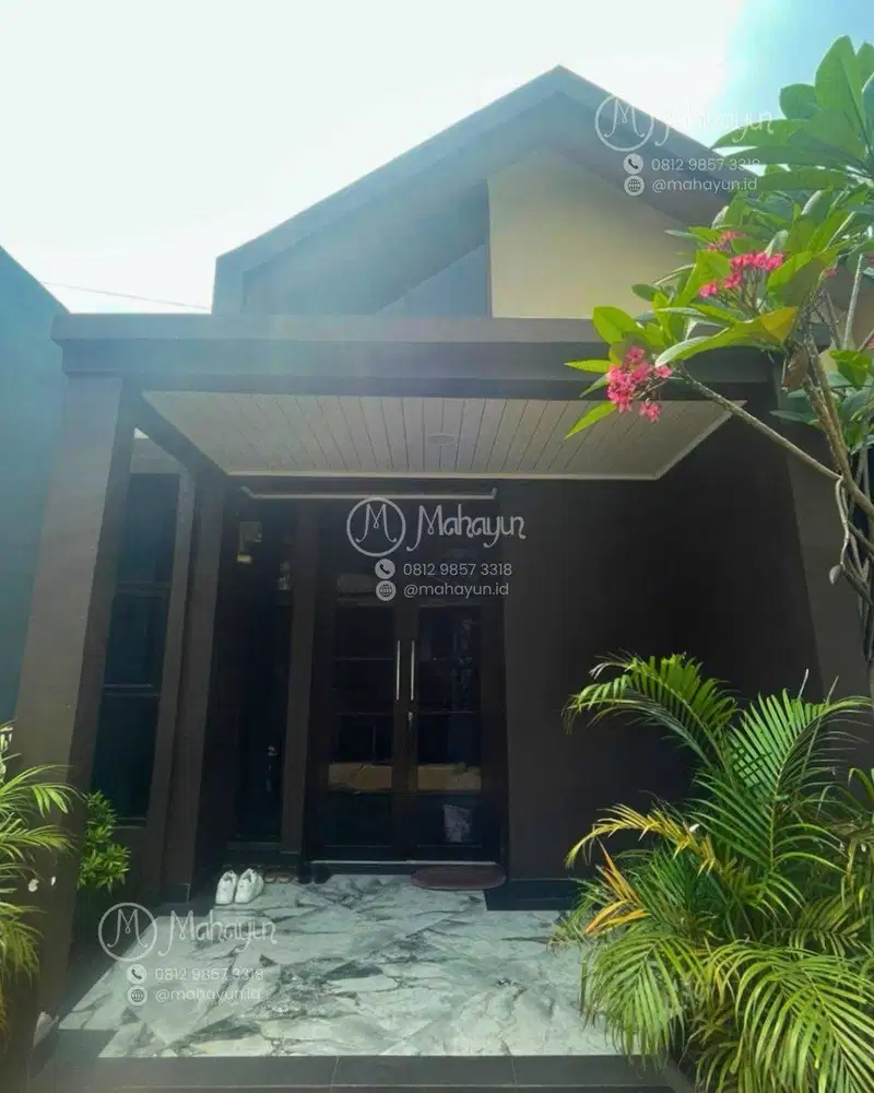 Rumah Furnished Scandinavian SHM Bekasi, High Ceiling + AC