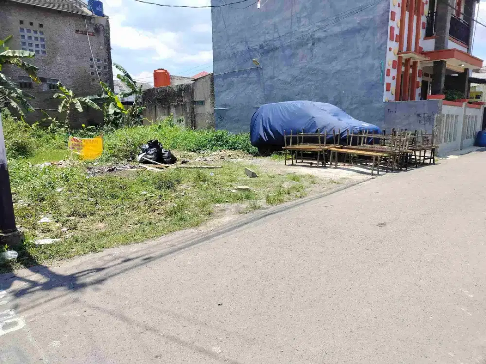 KAVLING CISARANTEN NGOTAK LEBAR MUKA 12m2 DEPAN CAFE HARGA 790JT NEGO