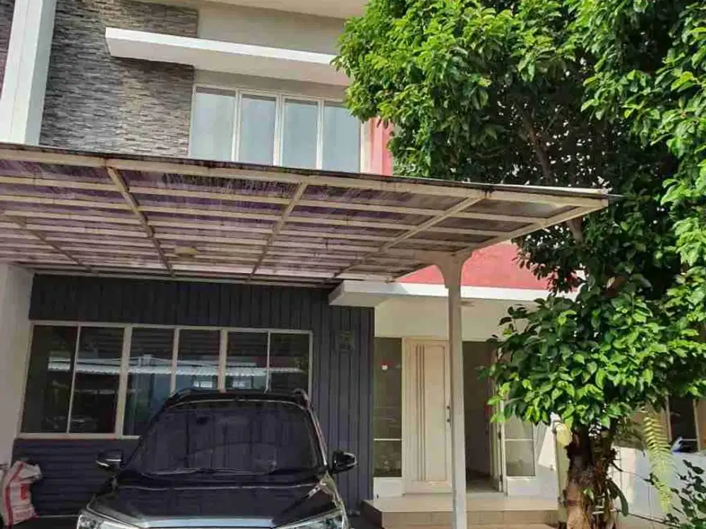 Disewakan rumah 2 lt 8 x 20 m2 di Golf Lake Residences Cengkareng ada 3+1  kt 3+1 km unfurnished carport 2 mobil, min sewa 2 thn, lagi renovasi, survei yuk