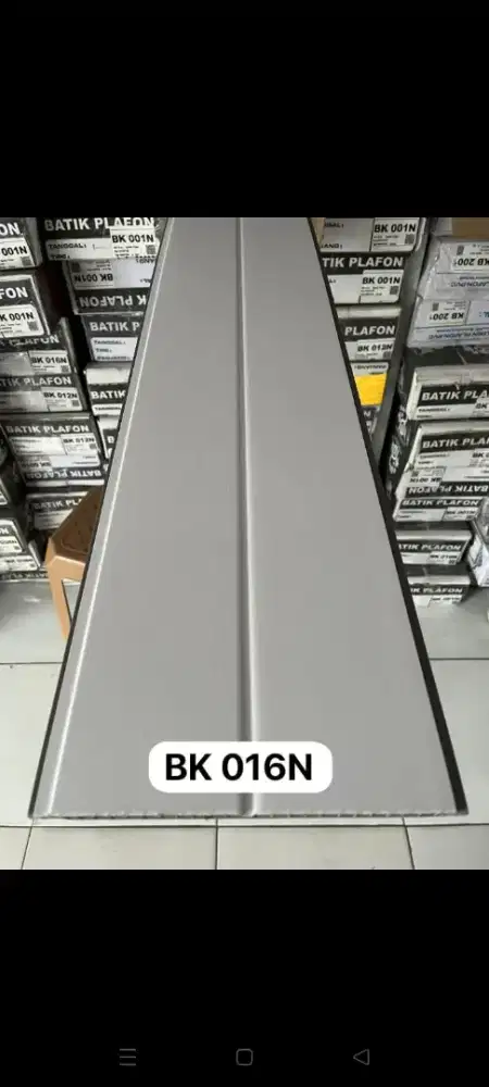 Plapon pvc dop putih nat