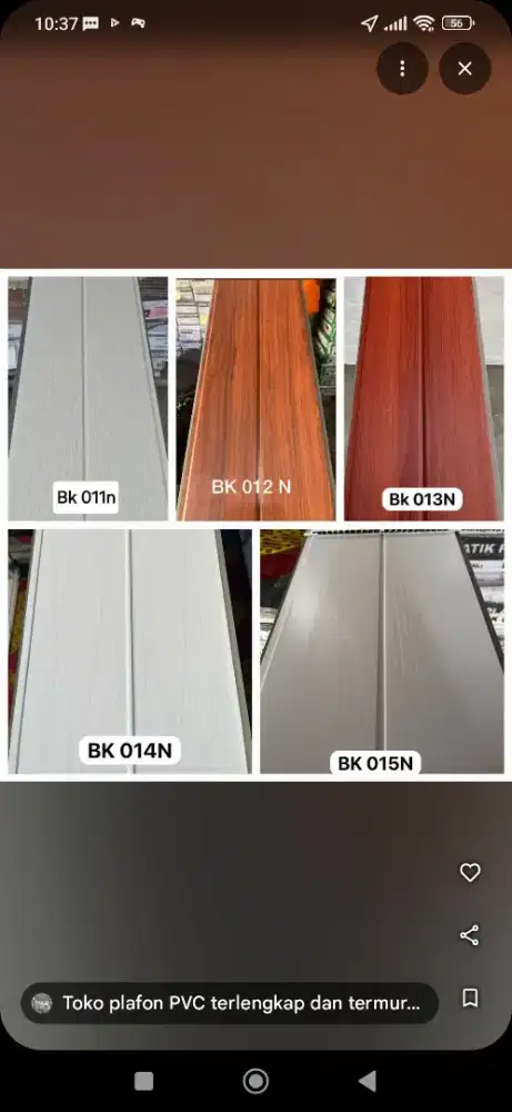 Plapon PVC doff