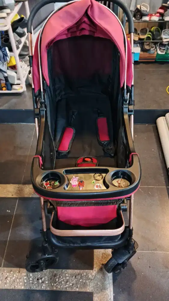 Stroller Wonfuss Maroon Kereta dorong