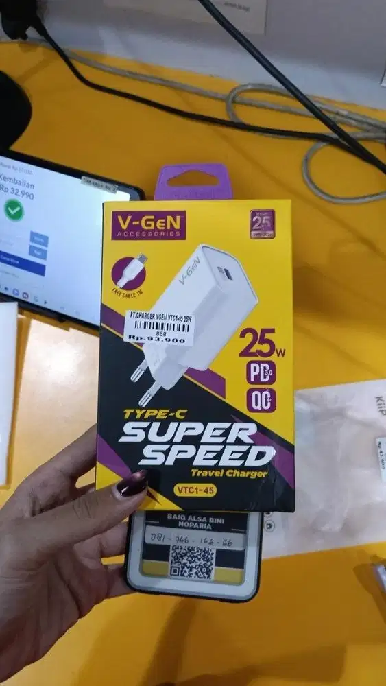 CHARGER VGEN VTC1-4T 25W