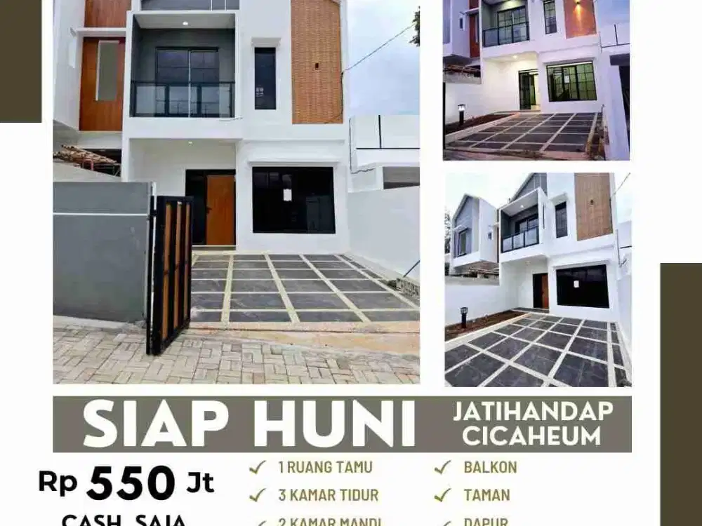 Rumah siap huni 2 lantai di jatihandap Cicaheum