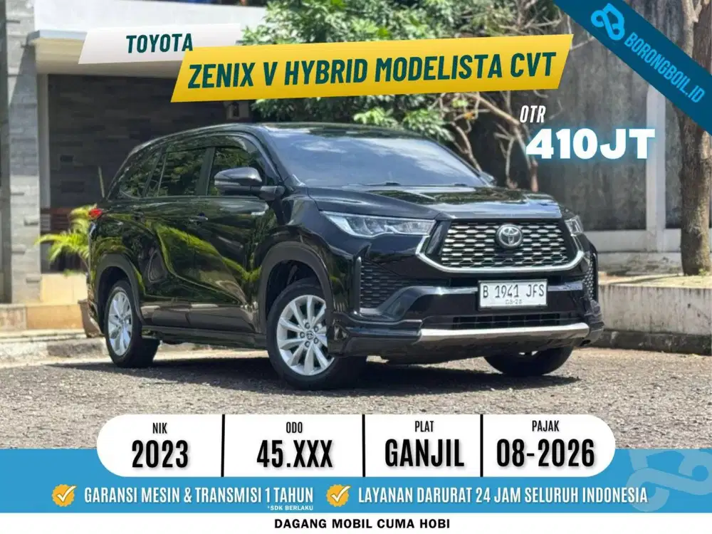 Toyota Kijang Innova Zenix V Hybrid Modelista 2023 Hitam