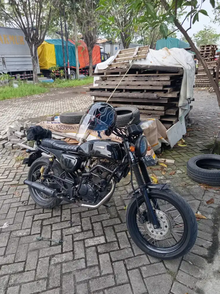 Honda Tiger 2005 Modif Scrambler