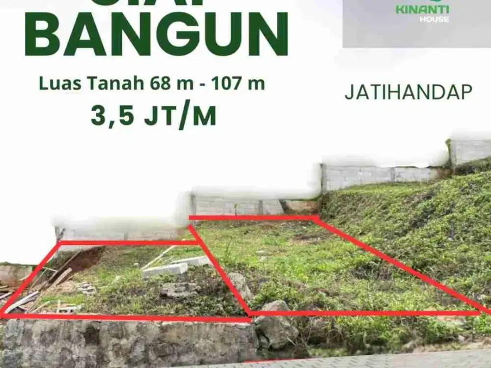 dijual kavling siap bangun shm di jatihandap atas dkt pusat kota bandung