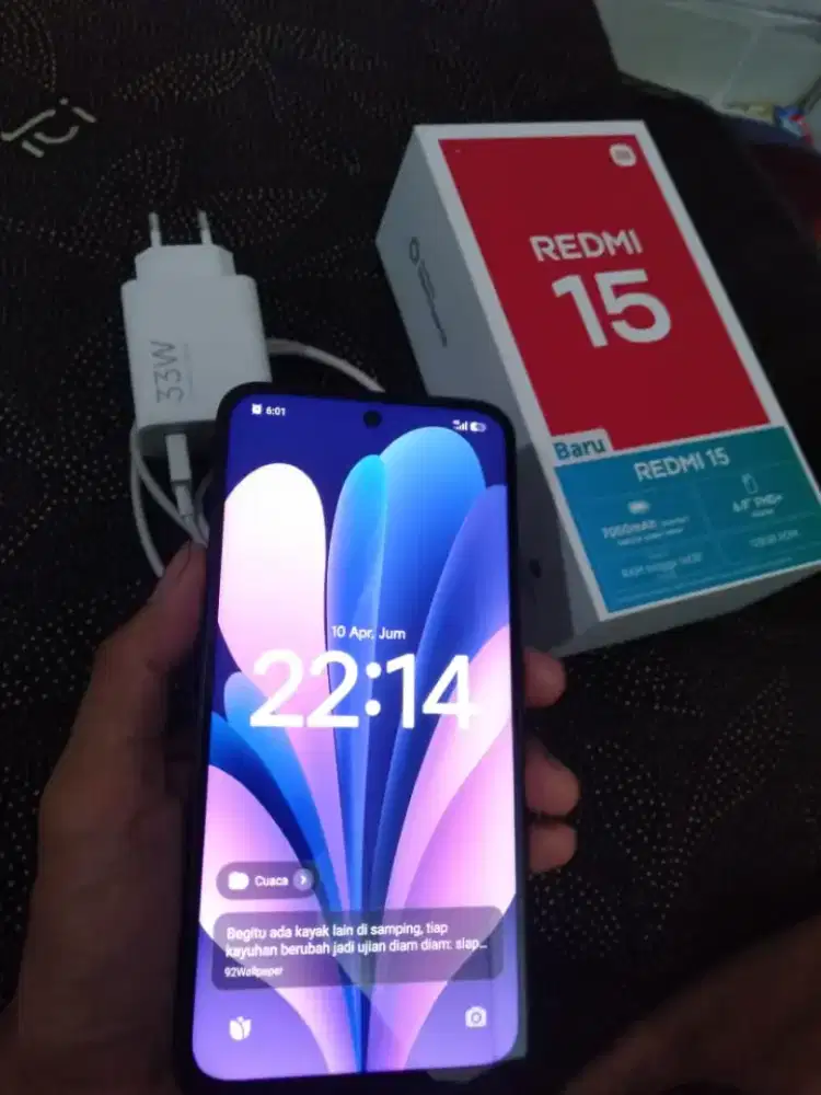 Redmi 15 4/128 baterai 7000 mAH