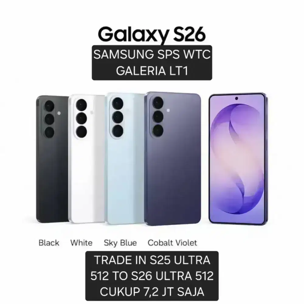 TRADE IN 25 ULTRA 512MU KE S26 ULTRA 512 HANYA 7.2JT