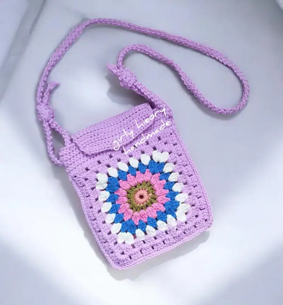 slingbag rajut granny square