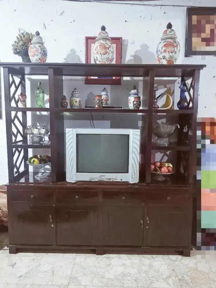 Lemari tv, jati...