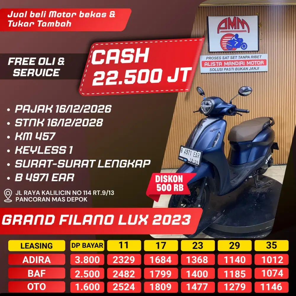 GRAND FILANO LUX, 2023, CASH/ KREDIT, KREDIVO, CC