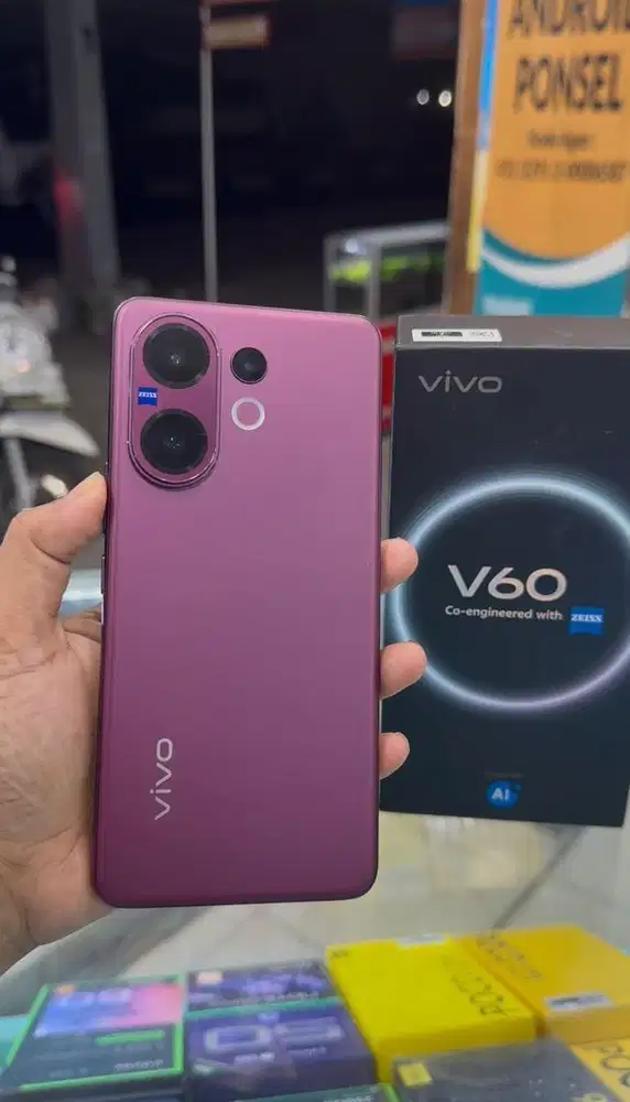 VIVO V60 5G RAM 16/256 SUPER MULUS FULLSET BAWAAN LAHIR BERGARANSI