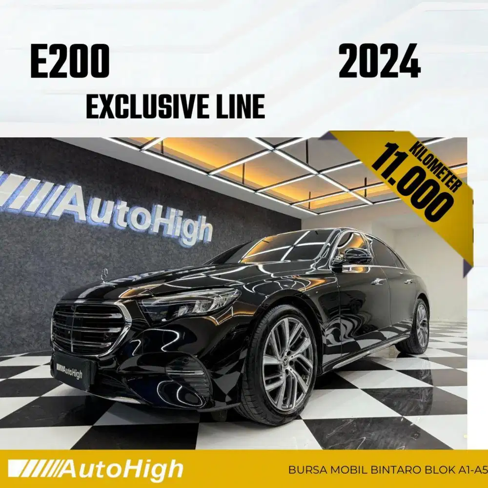 DP10% [Km11.000] E200 Exclusive 2024 Black Reg 2025 #AUTOHIGH