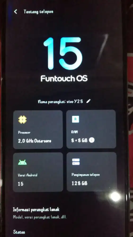 Vivo Y28 8/128 fullset