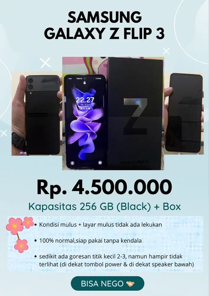 Samsung Galaxy Z Flip3 5G 256GB – Black