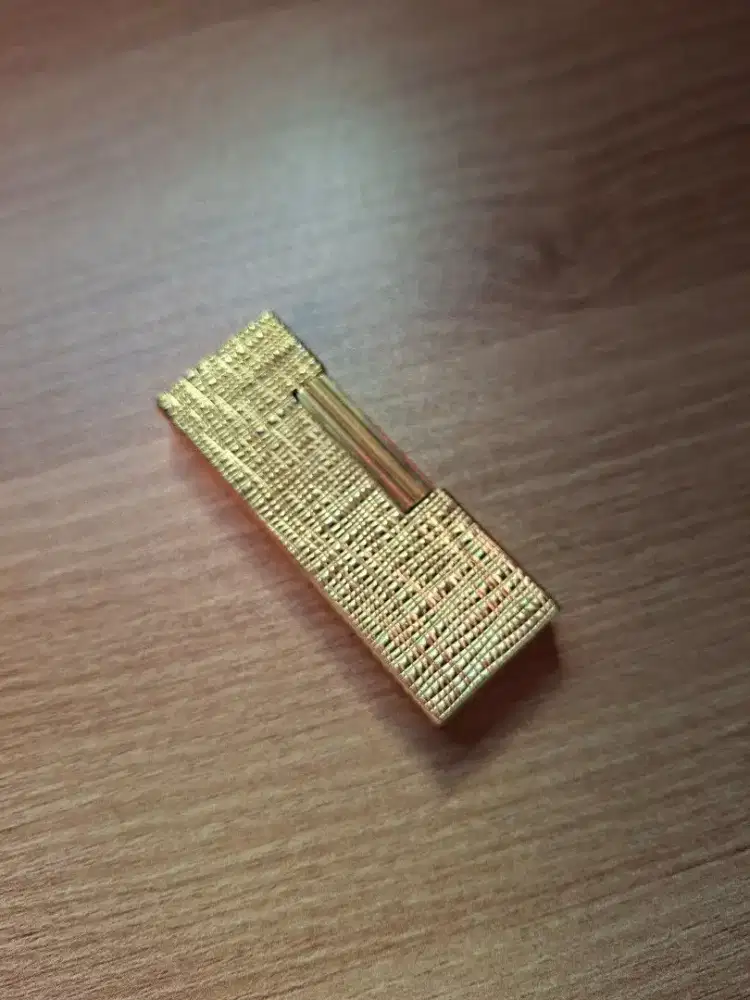 Dunhill gold plate vintage lighter korek api rollagas original
