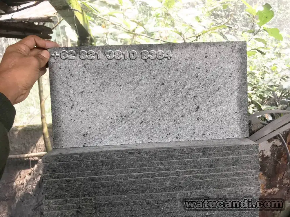 20x40 batu andesit rtm potongan mesin saja