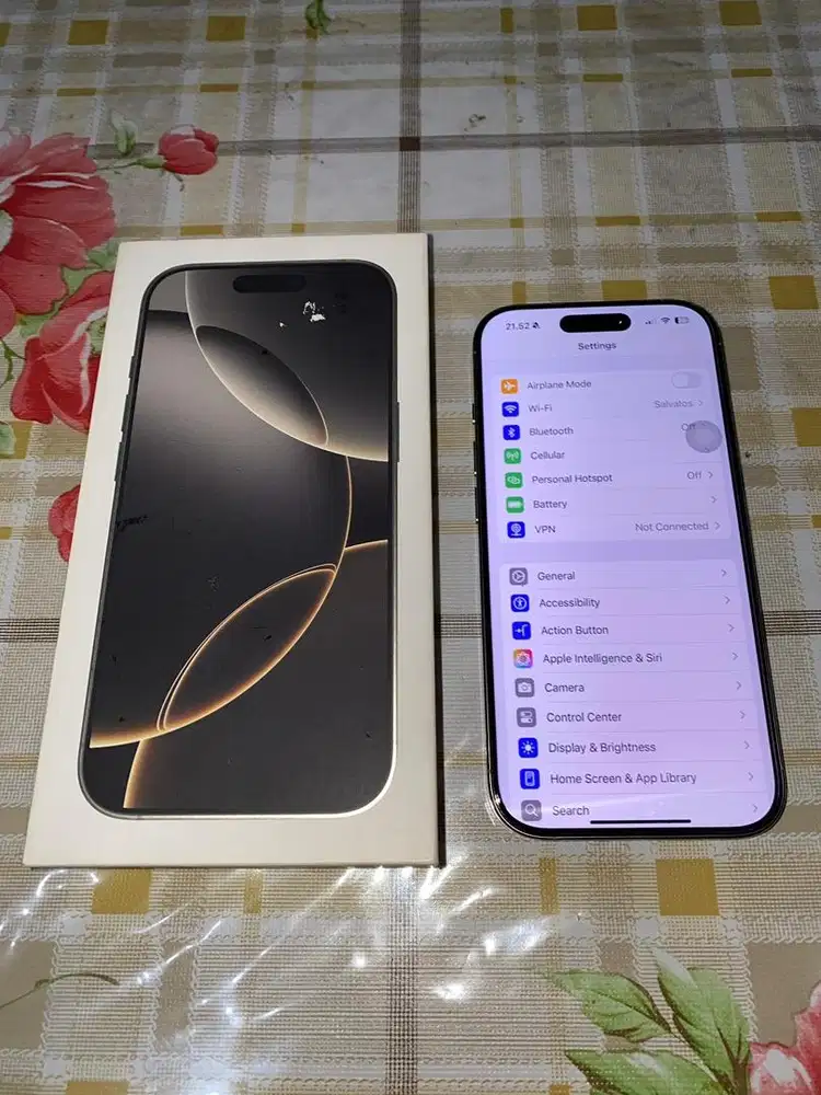 iPhone 16 Pro 128GB Natural Titanium Ex Digimap Resmi