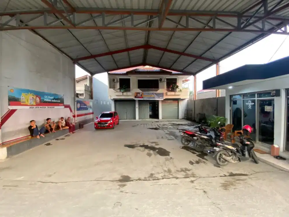 Di juaL bengkeL mobiL aktif + rumah Lt2