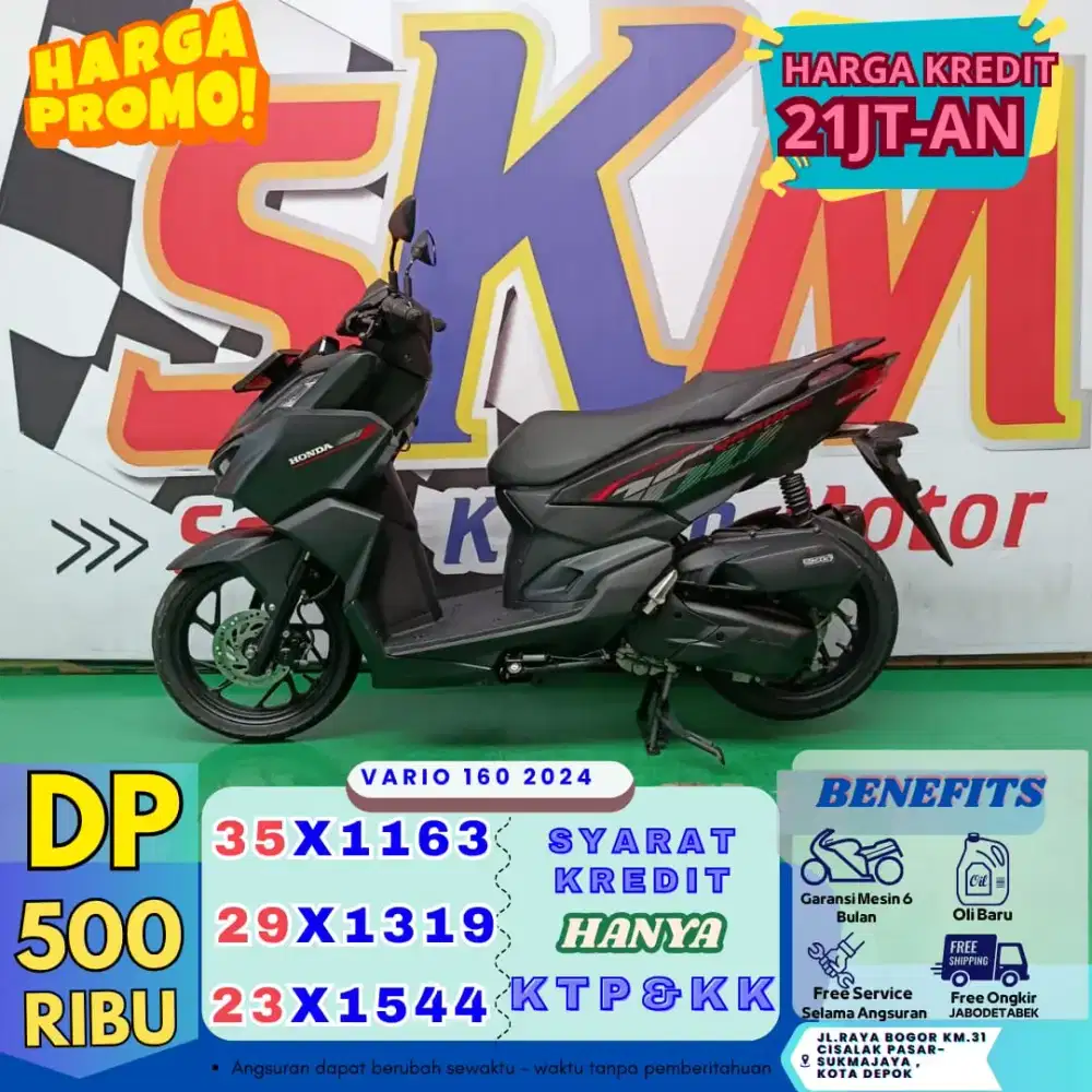 PROSES KILAT 1-2HARI HONDA VARIO 2024 DP500 CASH/CREDIT