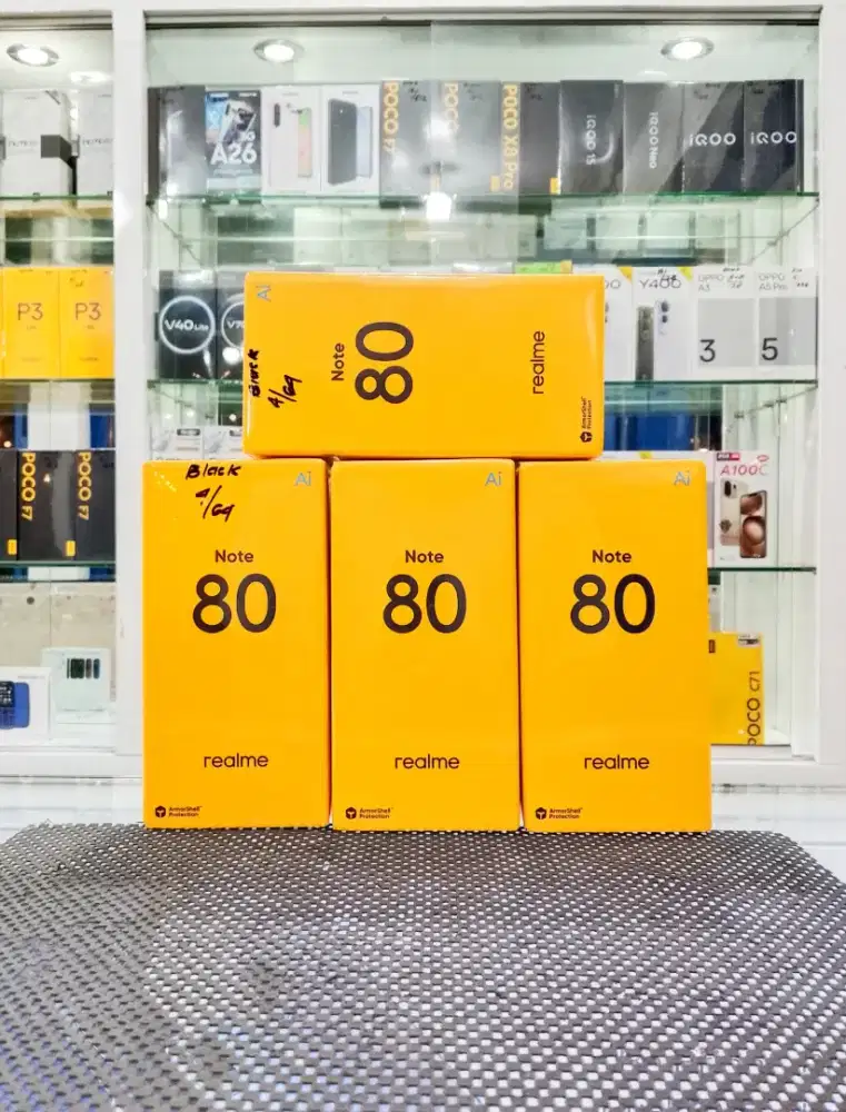 BARU..REALME NOTE 80 RAM 4+4/64 SEGEL/GARANSI RESMI.