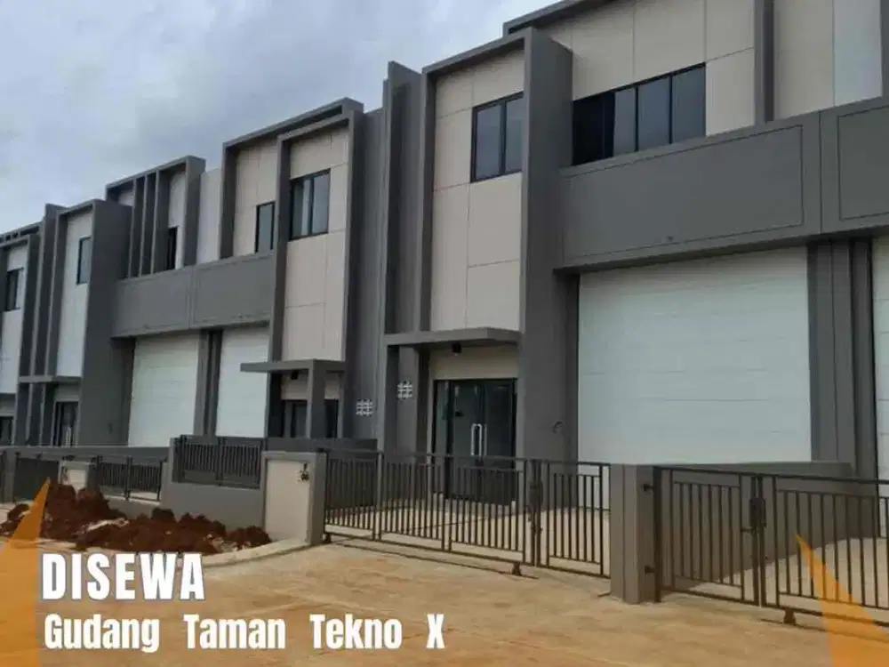 DISEWA Gudang Taman Tekno X BSD City